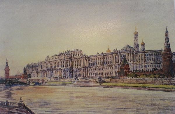 Кремлевский дворец Екатерины Великой должен был выглядеть примерно так: