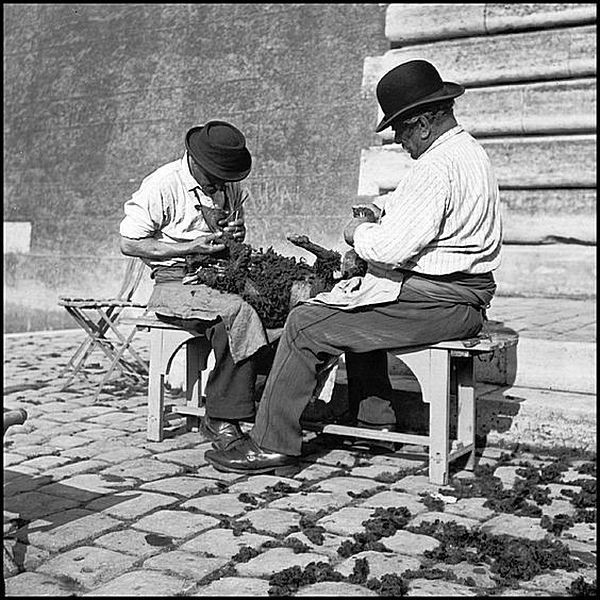 39.  Уличные коммерсанты - собачьи парикмахеры. Париж, 1900