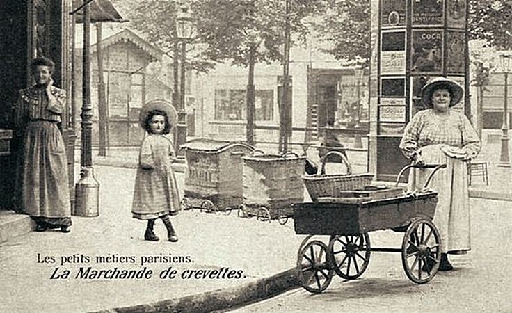 51. Рынок креветок, Париж, 1900-х годов