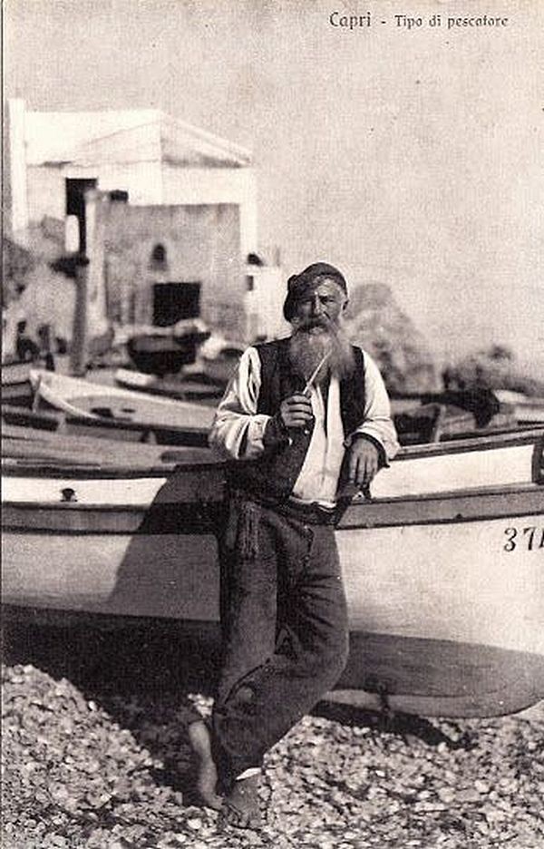 58. Рыбак. Капри, Италия. около 1900 года
