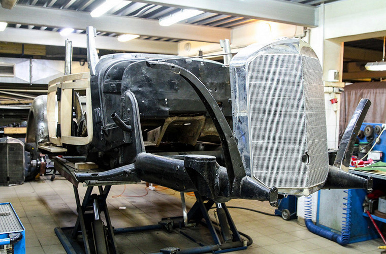 Сейчас кабриолет Mercedes-Benz 770K находится в реставрационной мастерской Музея техники Вадима Задорожного.