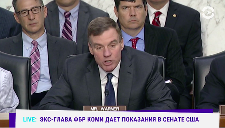 Экс-глава ФБР Джеймс Коми рассказывает про Трампа и Россию в Сенате