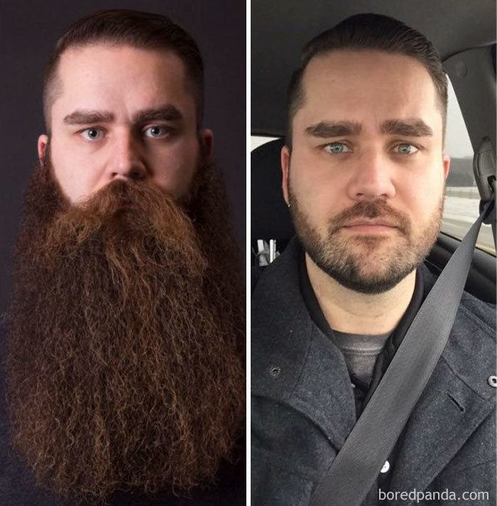 "Мой друг побрился после трех лет отращивания бороды"