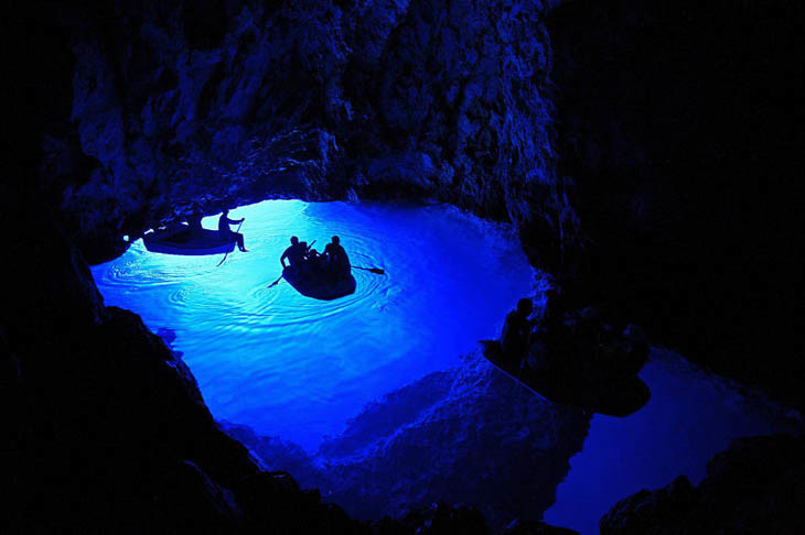 Голубая пещера, Хорватия.