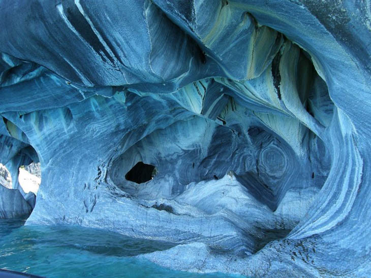 Пещера Cavernas De Mármol, Чили.