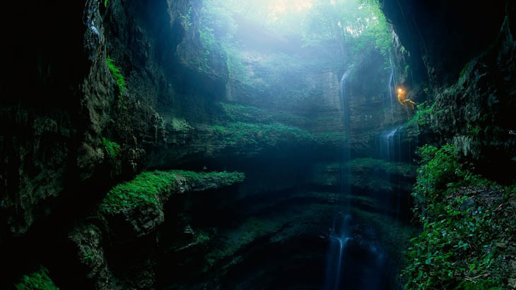 Пещера Swallows, Мексика.