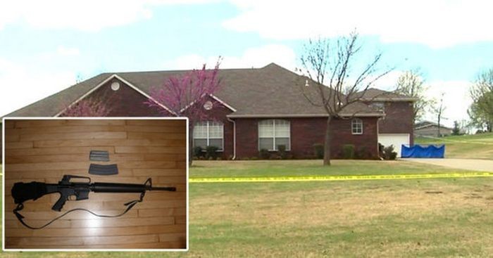 В США сын хозяина дома расстрелял из винтовки троих грабителей