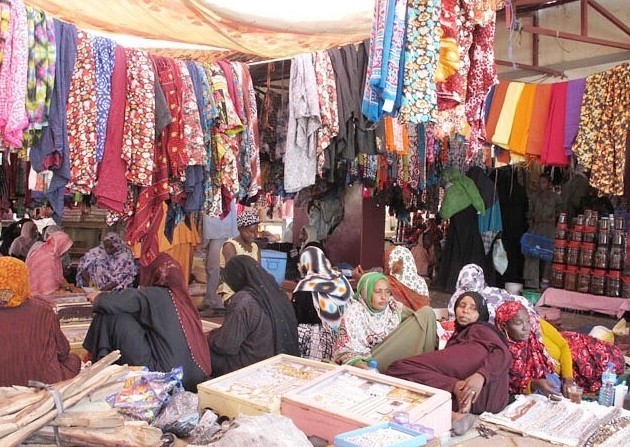 Типичный рынок в Чаде