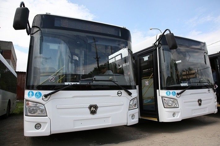 20 новых автобусов средней вместимости марки ЛиАЗ поступили в Волгоград