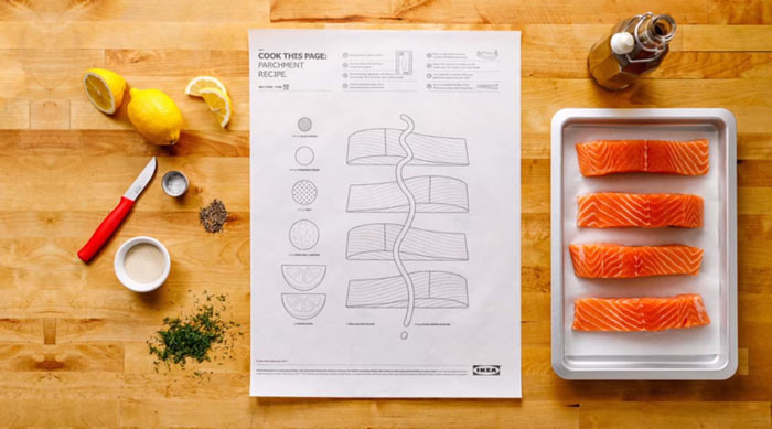 Лосось с лимоном и травами - ресторанное блюдо, которое с листом IKEA можно легко приготовить дома