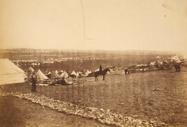 Палатки турецкой армии под Севастополем в 1855 году
