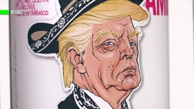 Трамп на этикетке мексиканского пива 