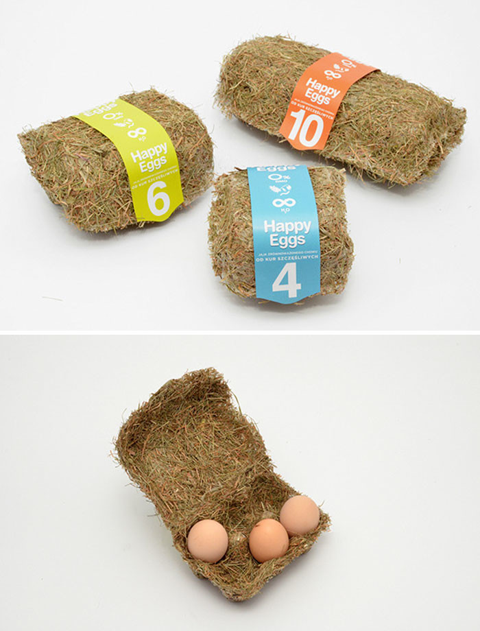 11. Упаковка для яиц из спрессованного сена