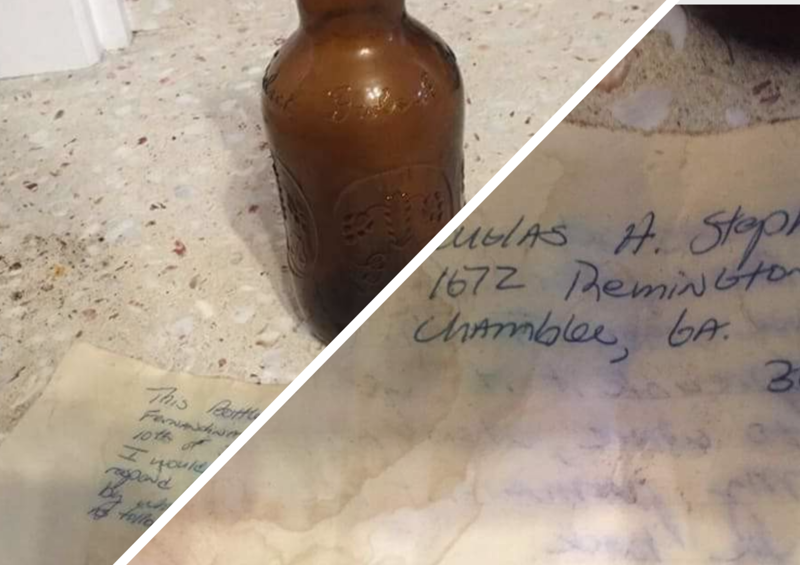 Послание в бутылке нашло адресата спустя 36 лет