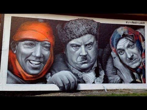 16 замечательных граффити портретов 