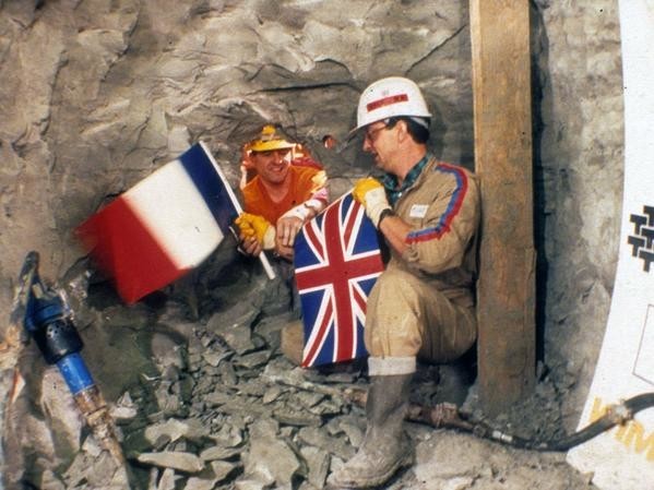 Встреча под Ла-Маншем. Между Великобританией и Францией, 1990 год.