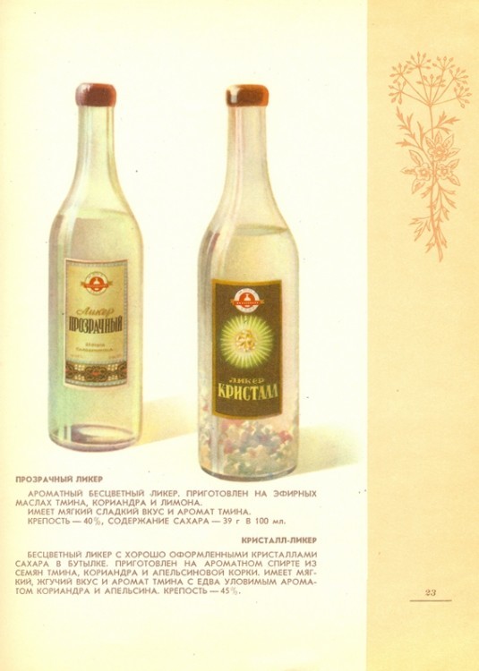 Каталог советского спиртного за 1957 год!