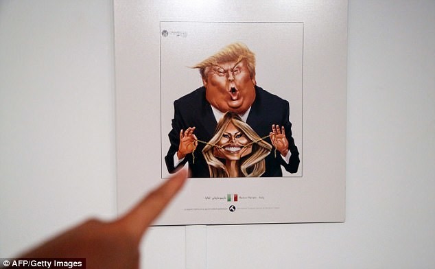 Трамп и Мелания: работа итальянского художника