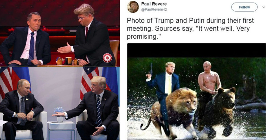 Первая встреча Путина и Трампа: сумасшедшая реакция соцсетей