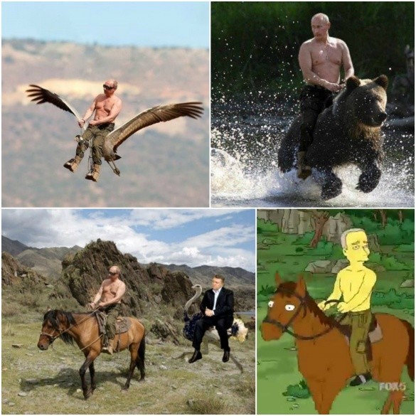 Путин на коне 