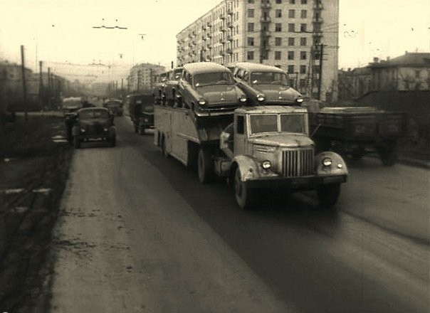 Варшавское шоссе. 1959 г. Москва. СССР.