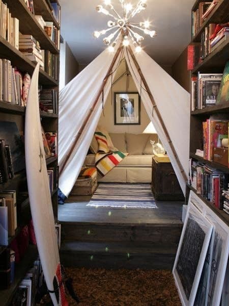 5. Если у вас есть помещение под библиотеку, то такой библиотечный шатер там будет очень к месту