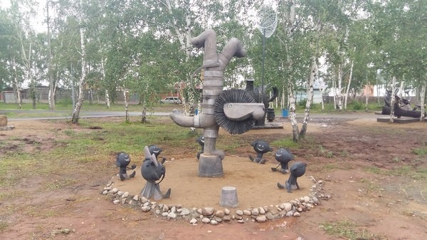 На День Металлурга в Братске открыли парк с очень родными нам персонажами