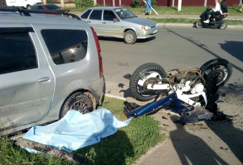 Смерть мотоциклиста в Костанайской области