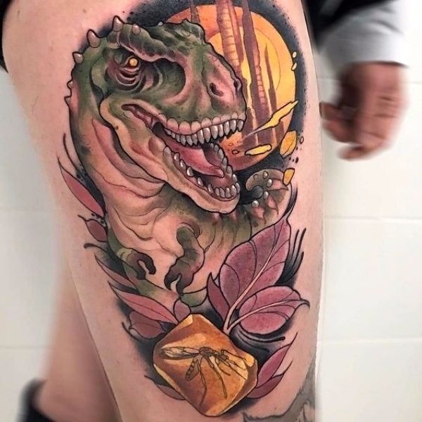 Татуировка динозавра 