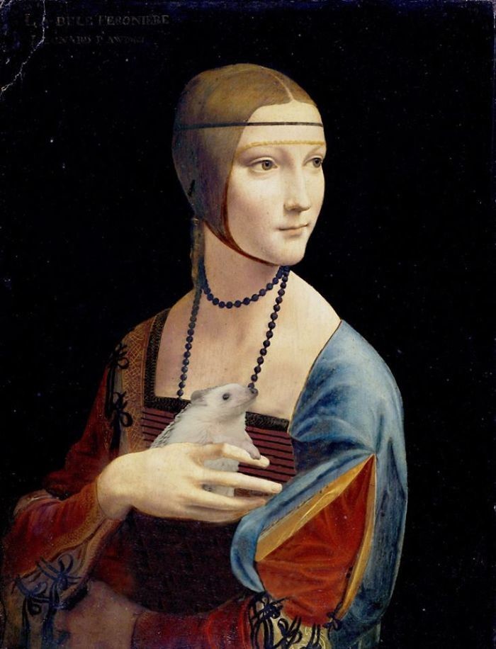 Леонардо да Винчи, "Дама с ежиком"