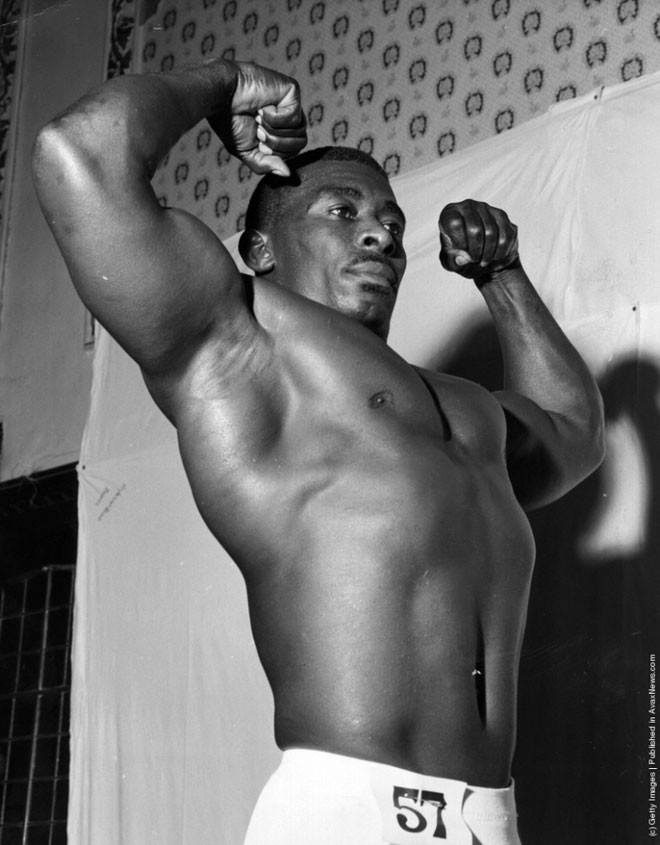 Хуберт Деннис (Hubert Dennis), ямайский участник конкурса «Мистер Вселенная», 1963 год.