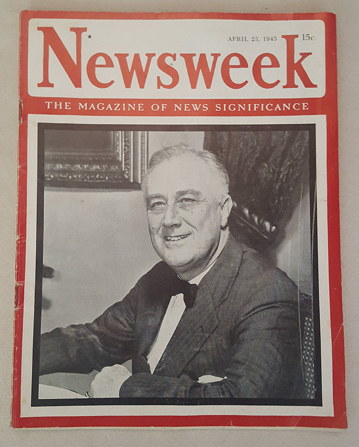 Журнал Newsweek от 23 апреля 1945 года