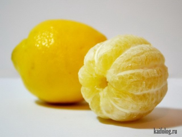 Очищенный лимон