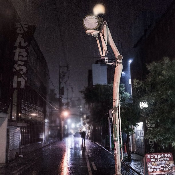 Уличный фонарь в Японии 