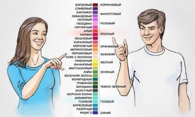 Женщины лучше мужчин различают цвета, поскольку цветоразличение напрямую связано с Х-хромосомой.