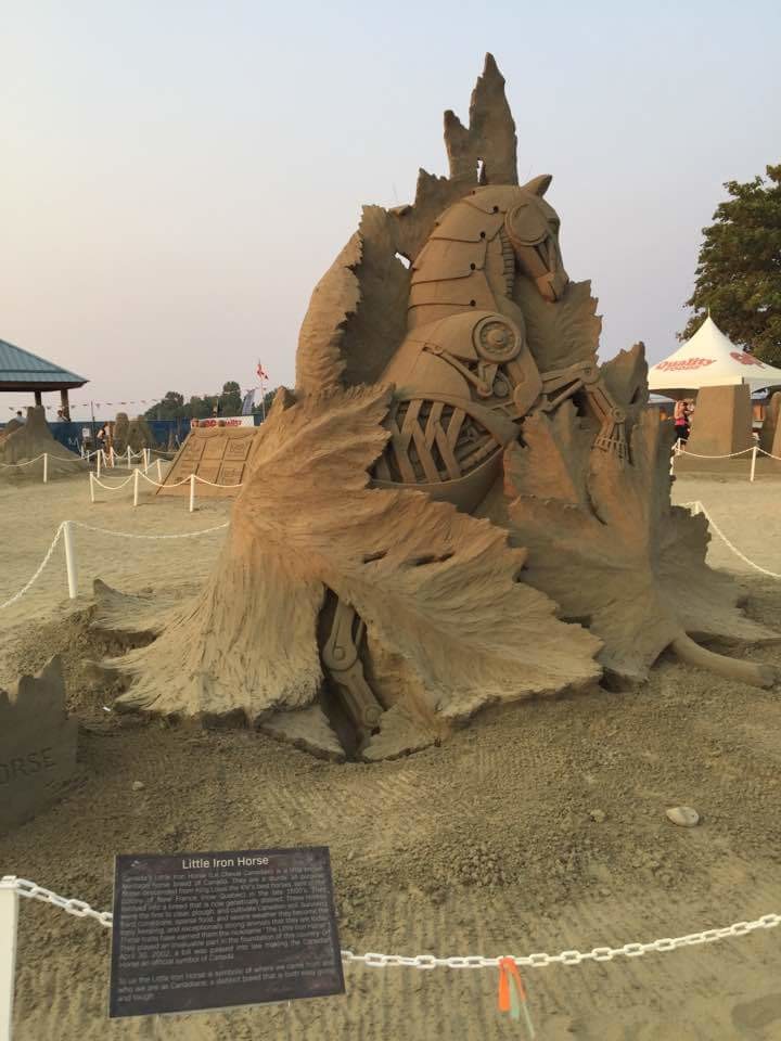 Потрясающая скульптура из песка