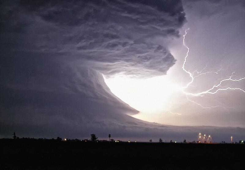 Грозовое облако "суперячейка" (Пампа, Техас)