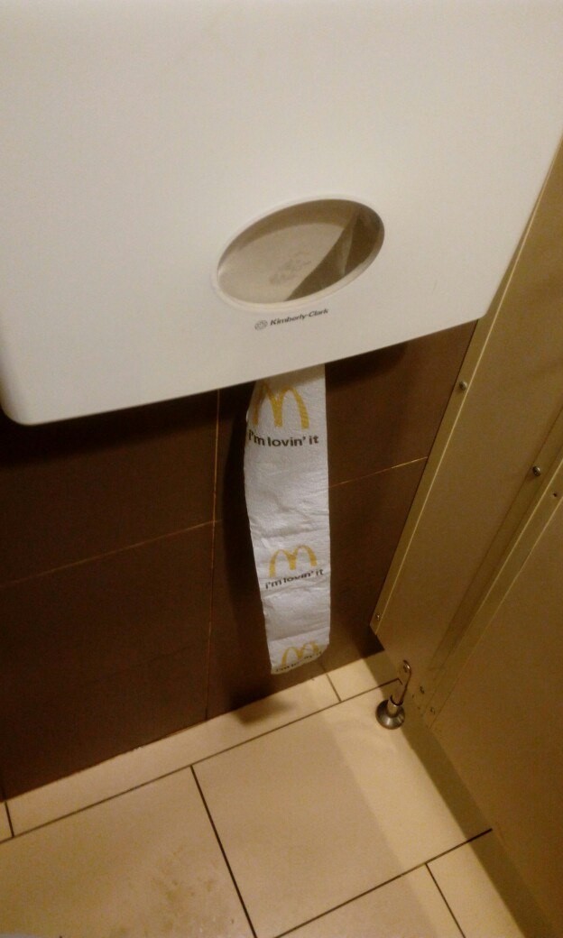 В туалете одного из конкурентов McDonalds