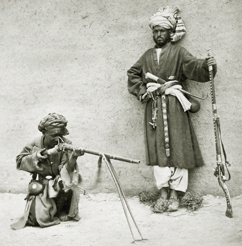 Афганские воины, 1879 год.