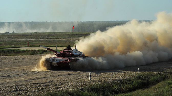 Россия одержала победу в «Танковом биатлоне»