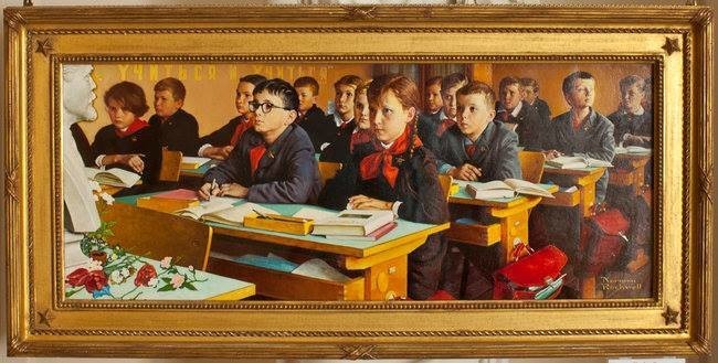 52 "Русские школьники". 1967 год. картина принадлежит Стивену Спилбергу. Автор Норман Роквелл