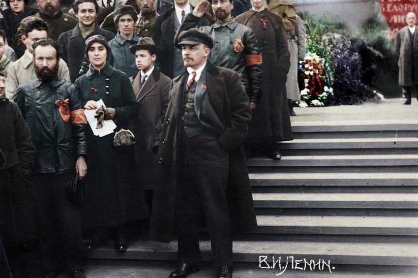 В.И.Ленин на параде войск Всевобуча. Москва, 25 мая 1919 года Фото: М. Наппельбаум.