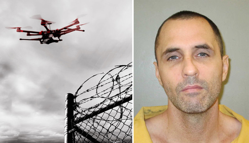 В США заключенный сбежал из тюрьмы с помощью дрона и кусачек