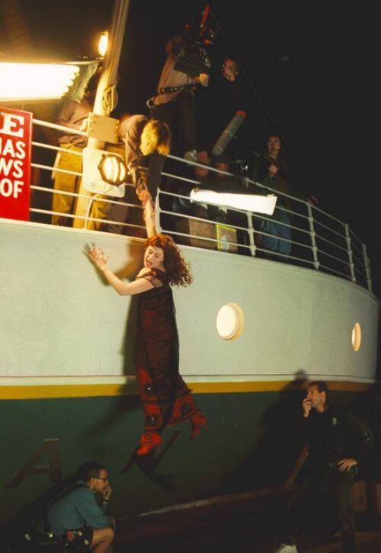 На съемках "Титаника". 1996 год.