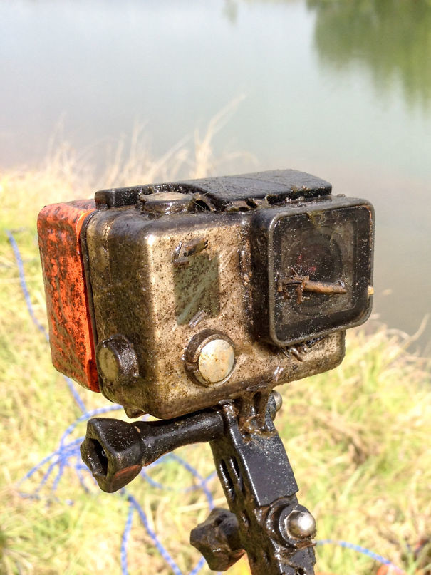 А это GoPro, потерянная в водоеме 2 месяца назад