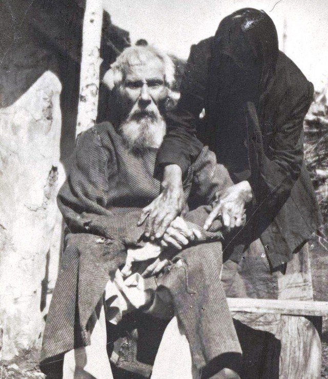 Единственная фотография участника Бородинского сражения. Павел Яковлевич Толстогузов в возрасте 117 лет, 1912 год.
