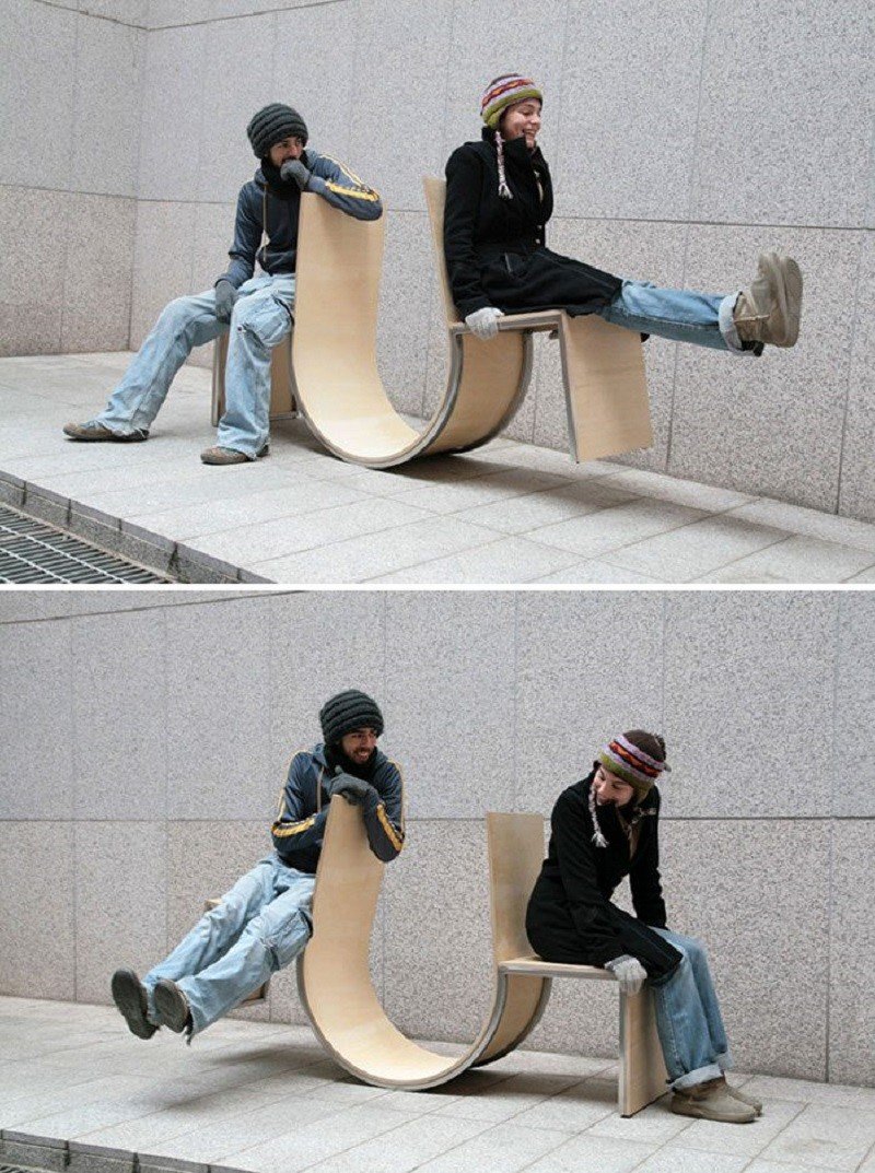 Самые креативные и необычные скамейки