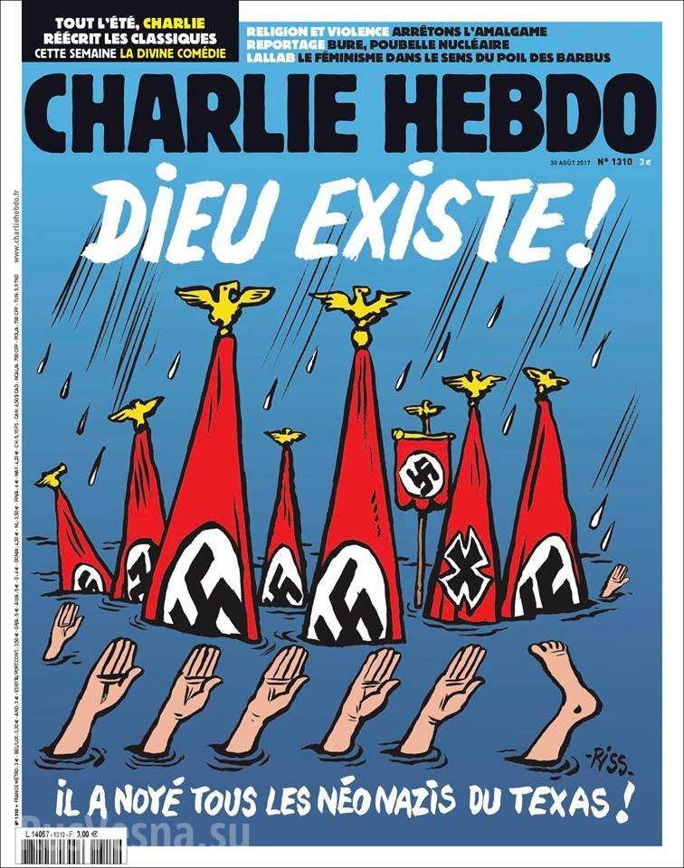 Charlie Hebdo поглумился над погибшими от потопа в Техасе