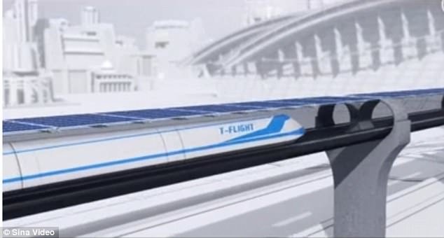 Китай создаст сверхзвуковой "летающий поезд", развивающий скорость до 4 000 км/ч