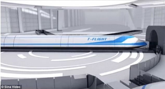 Китай создаст сверхзвуковой "летающий поезд", развивающий скорость до 4 000 км/ч